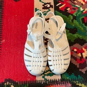 Melissa white sandals